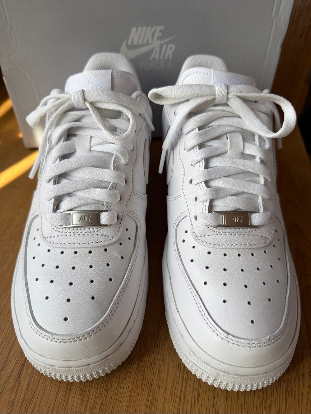 Nike Women’s Air Force 1 White Sneakers 7.5